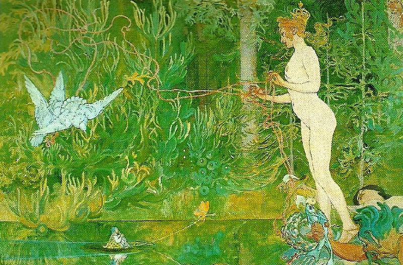 Carl Larsson venus och tummelisa Norge oil painting art